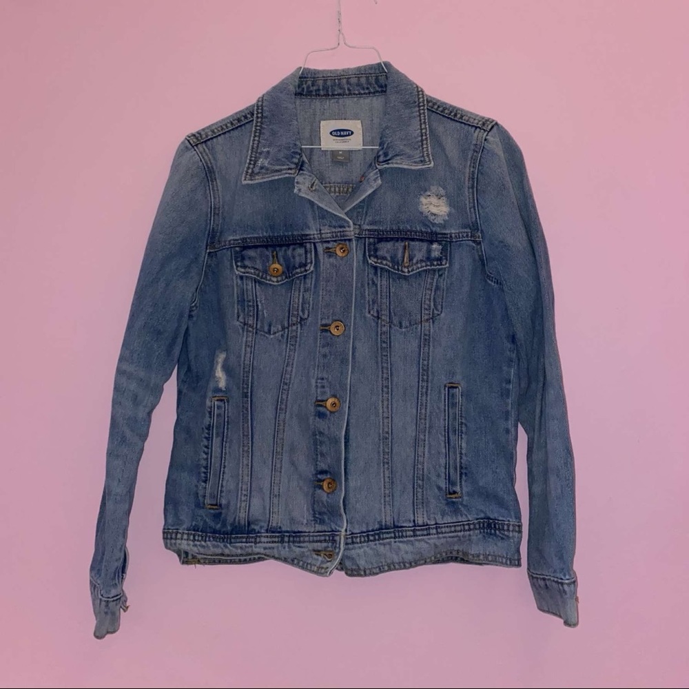 Old Navy Ripped Denim Jacket